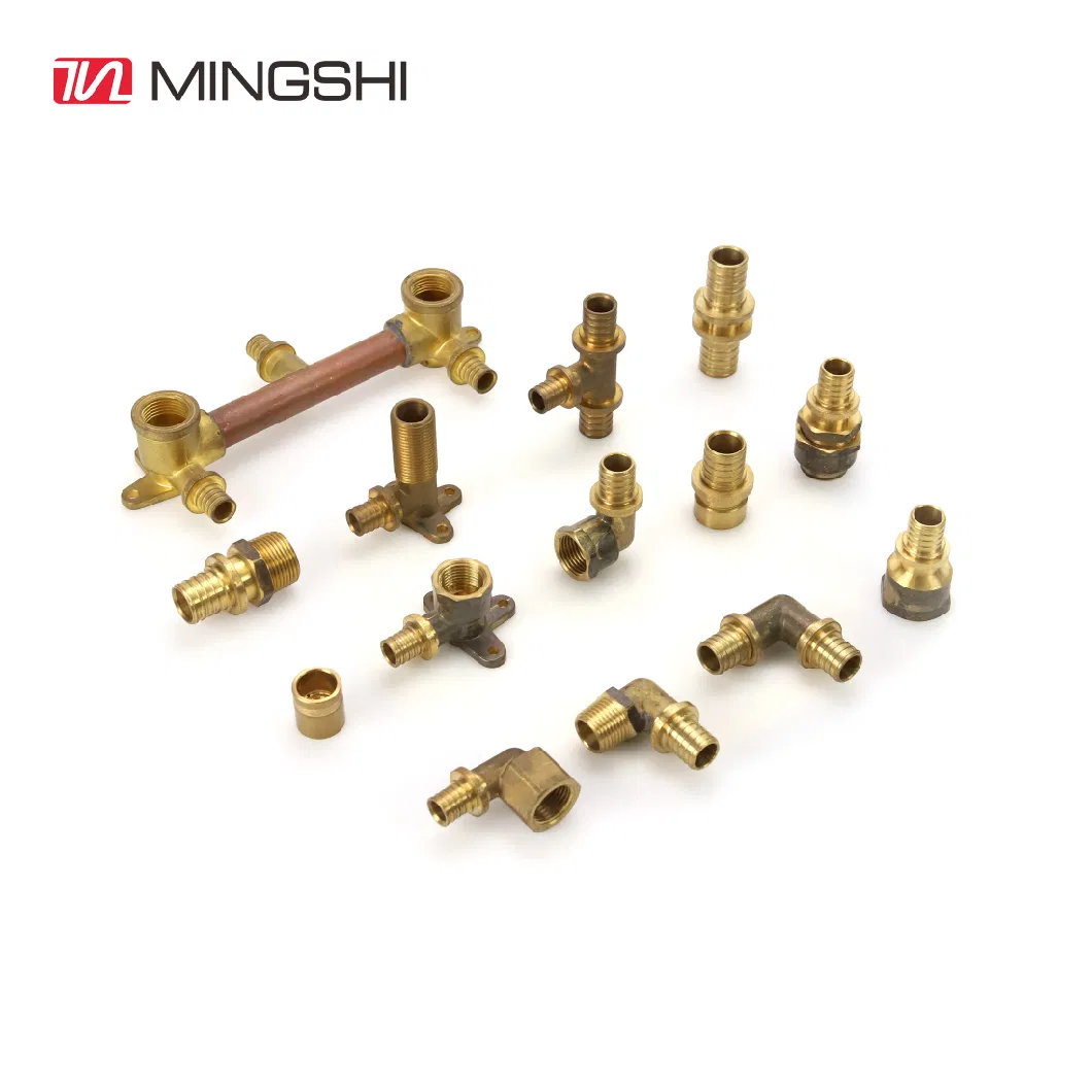 Mingshi OEM Brass Pex Fitting Male Straight for Water System with Watermark Certificates