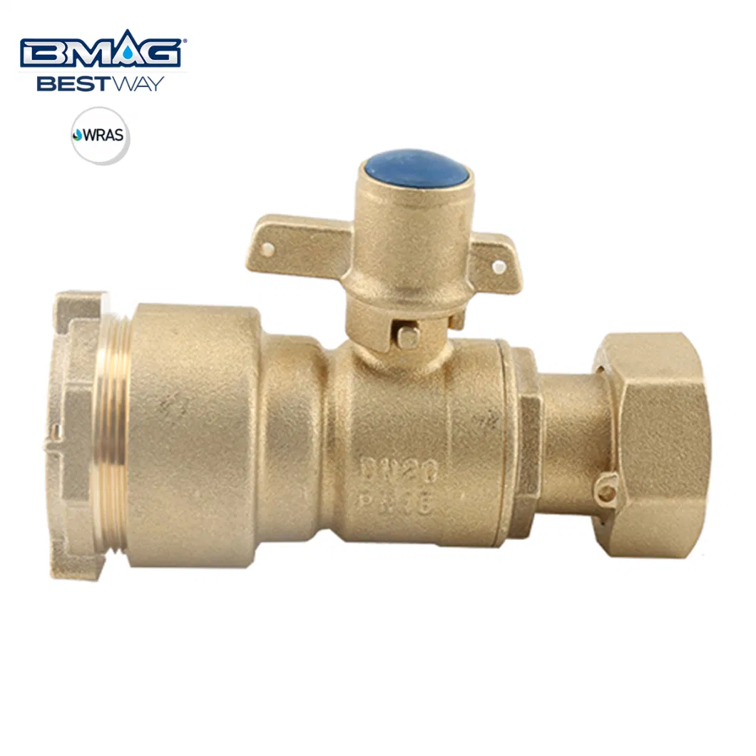 Bmag Robinet De Compteur Laiton &ndash; Droit Et &eacute; Querre/Cw617n Cw602n Brass Anti-Fraud Mechanical Lockable Ball Valve for HDPE Pipe