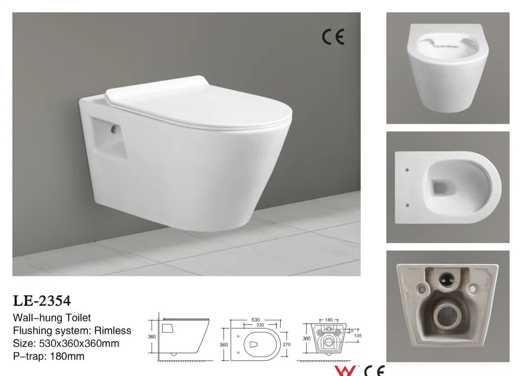 China Wholesale Sanitary Ware Green Furniture Toilet Bowl Accessories Ceramic 2313-Oii