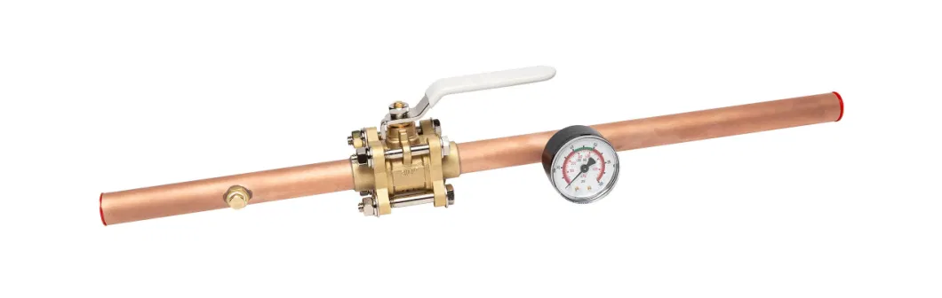 2 3 Piece 600 Psi Wog Copper K-Tube Brass Medical Gas Isolation Shut-off Ball Valve with Extensions Oxygen Cleaned Lockable Line Pipeline Valve Stop/Globe/Check