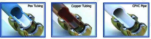 Brass Compression Fitting for Copper Pipe