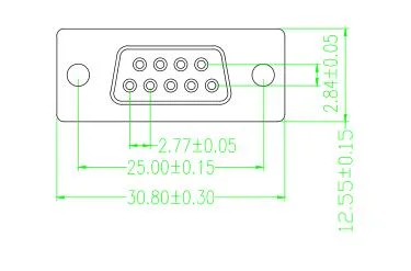 Connector Solution Standard Type OEM Service 9 POS D-SUB