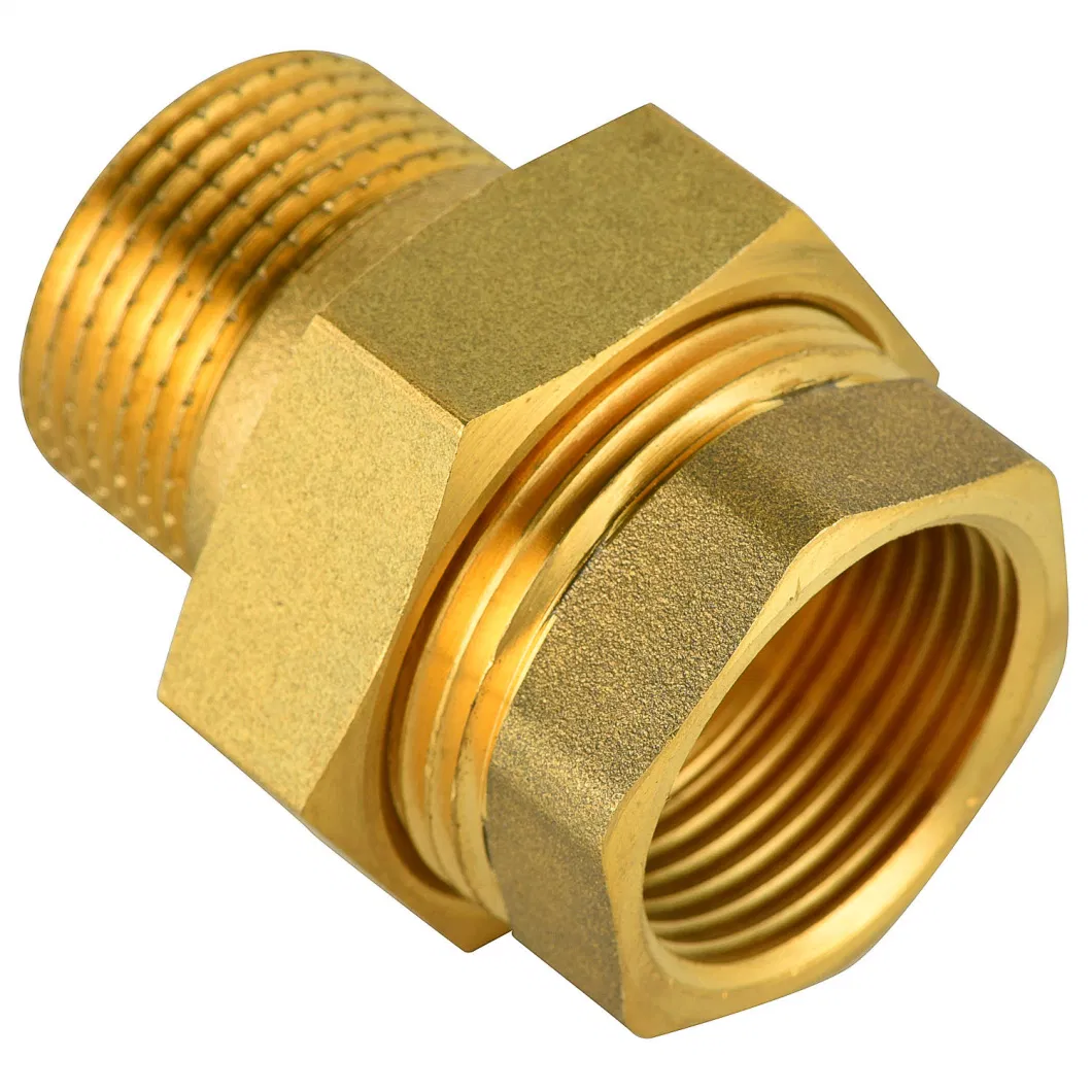 Factory Direct Compression Water Meter Fittings Connector Thread Copper Union Connector Tube Press Fittings Brass High Quality Lowest Price