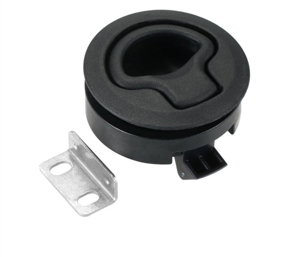 Pull Type Plastic Lock Press Type Floor Lock Ships Yachts Plastic Accessories Marine Deck Plastic Black Lock