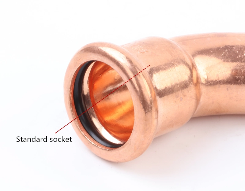 Copper Coupling Elbow Reducer Press Sanitary Water Pipe Fitting Compression