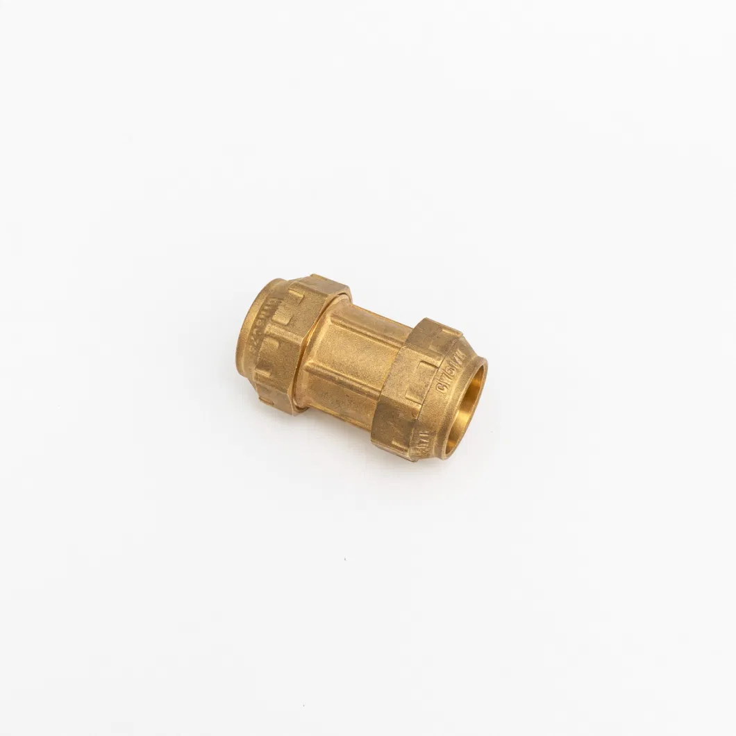 Brass Male Compression Coupling for Polyethylene Pipe, 40mm X 1 1/4