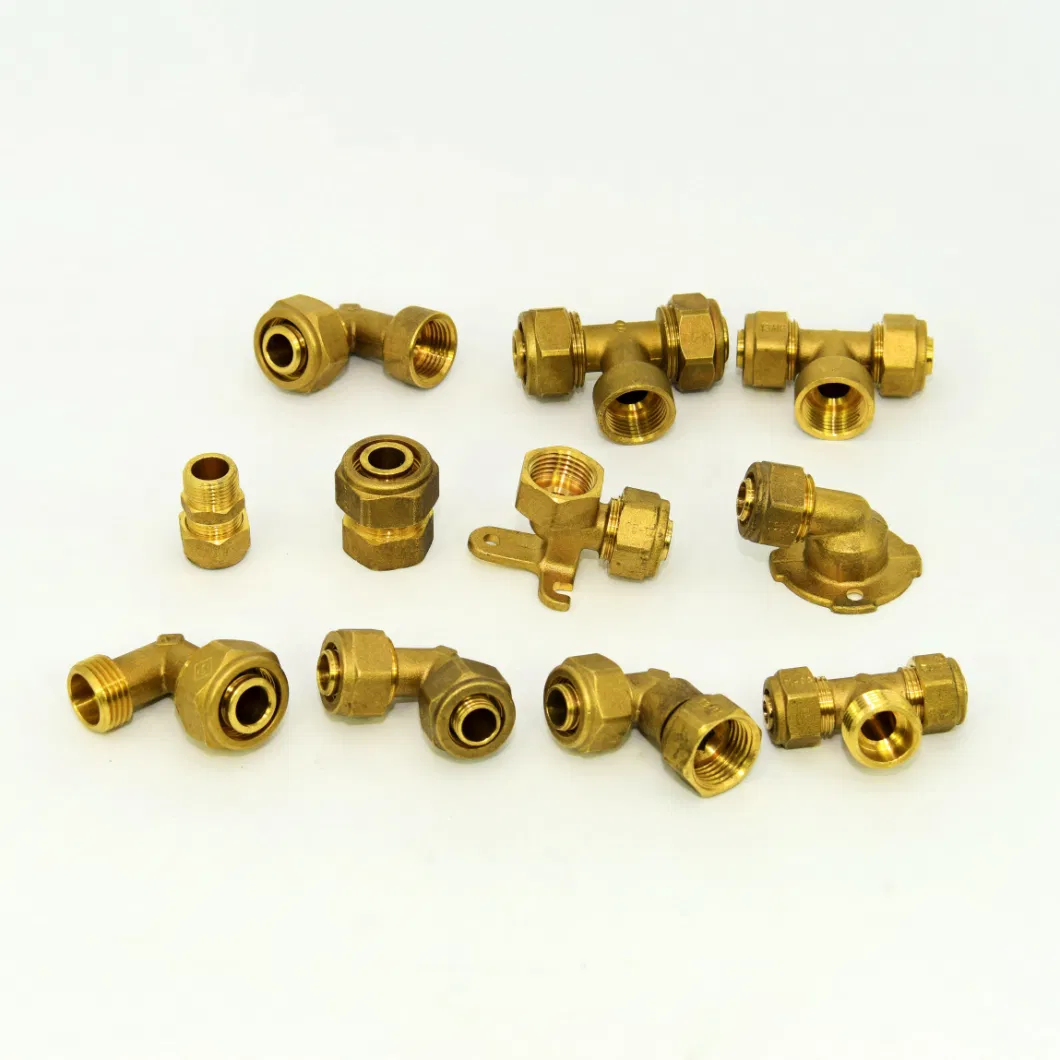 Brass Pex Pipe Equal Elbow Fittings