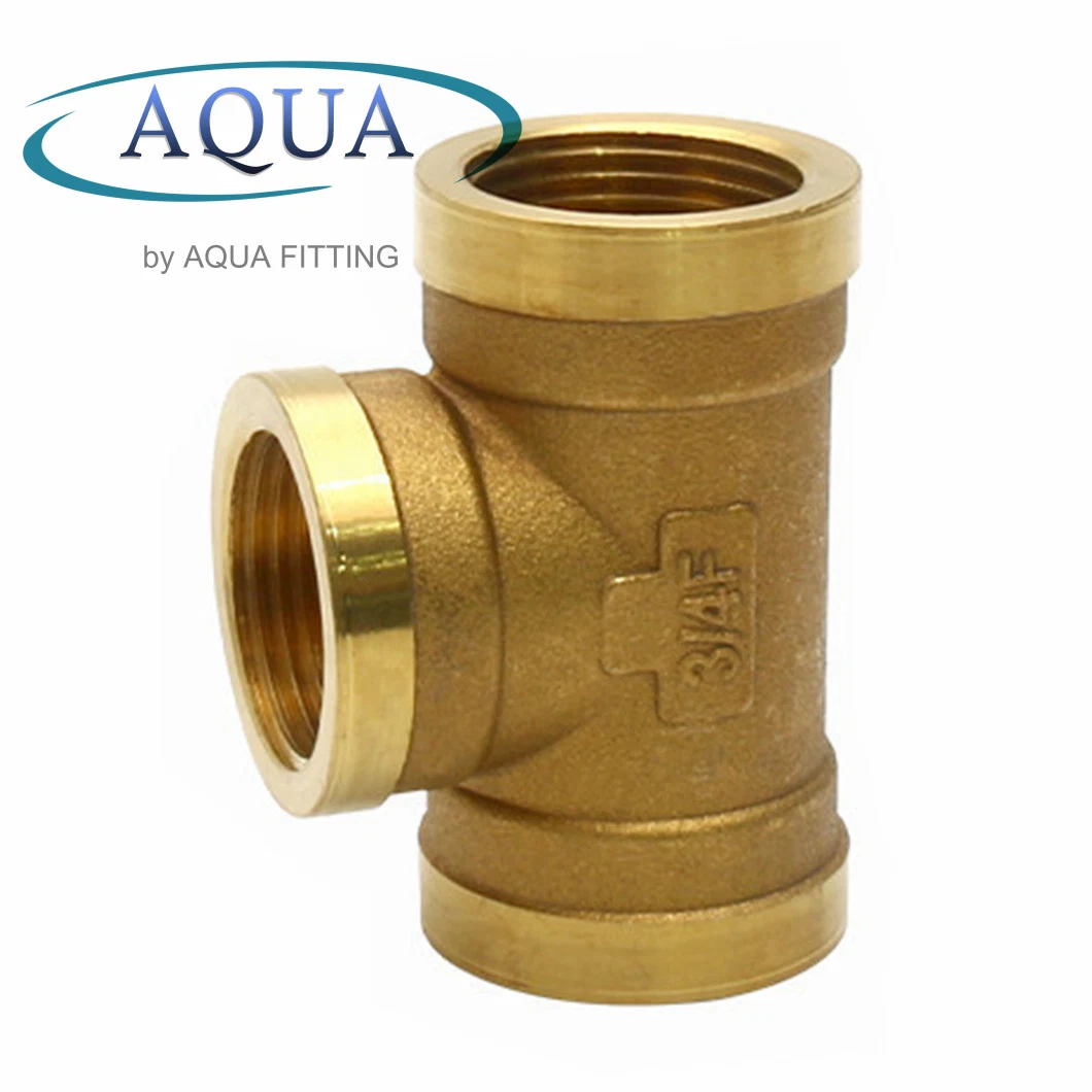 High Quality Female Brass Tee Thread Press Pipe Fittings