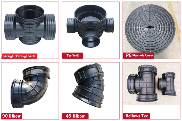 HDPE 45 &deg; Elbow Integrated Multiple Corrugated Pipe Accessories