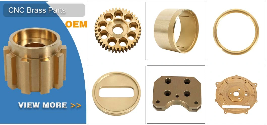 Custom CNC Turning Parts Pipe Clamp Connection Fittings Round Sanitary Brass Thread Ferrule