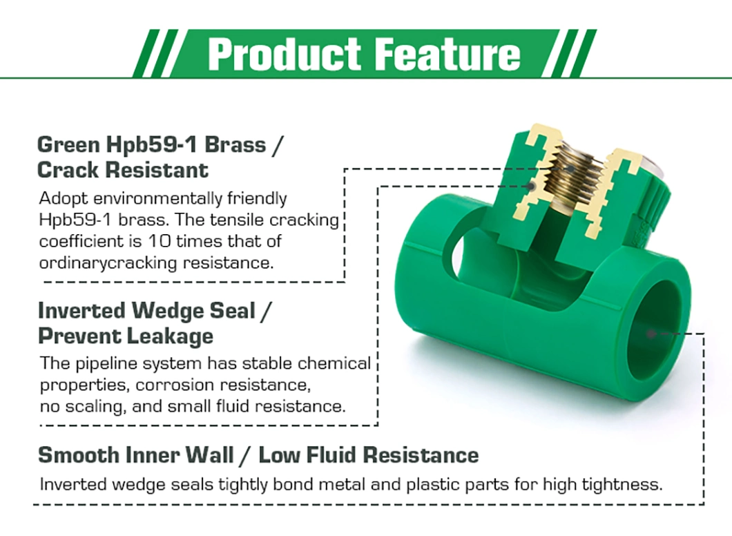 Ifan High Pressure Germany Standard Water Plumbing PPR Plastic Pipe Fittings