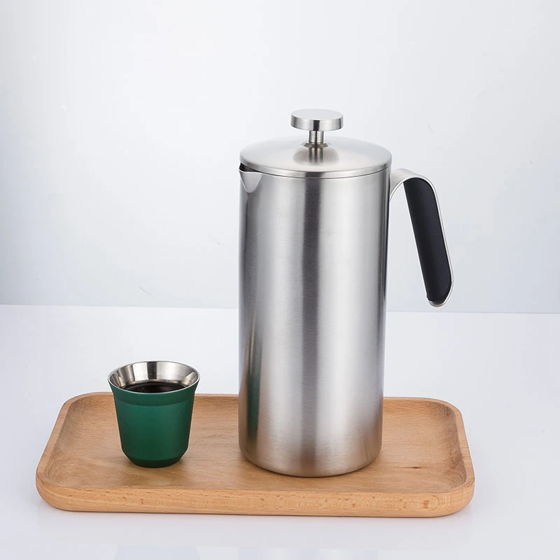 Kitchen Accessories Insulated Stainless Steel French Press Metal Coffee Maker