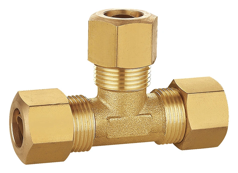 3 Way Brass Plumbing Compression Pipe Fittings