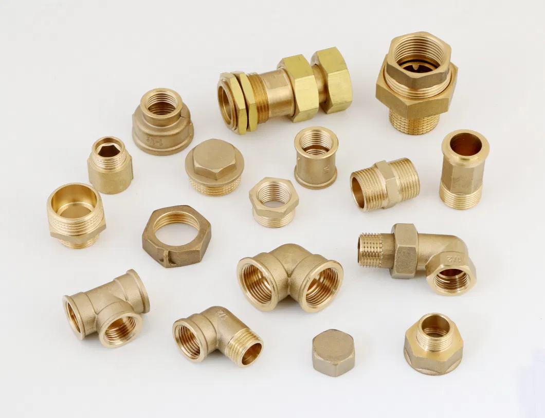 High Quality Forged NPT or Bst Thread OEM Brass Angle Union O-Ring Sealed Fitting Plumbing