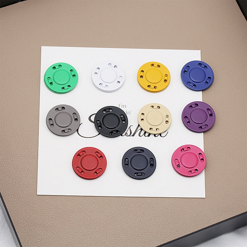 Colorful Customized Coat Invisible Metal Sew on Press Magnetic Button for Clothing Accessories