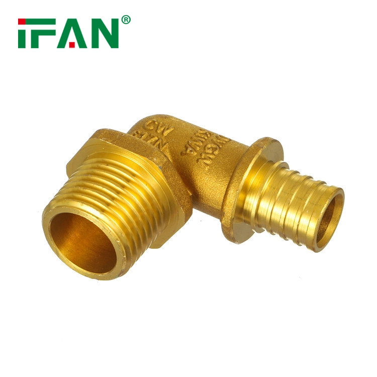 Ifan Pex-a Pipe Brass Sliding Fittings Brass Tee for Underfloor Heating Systems Connection