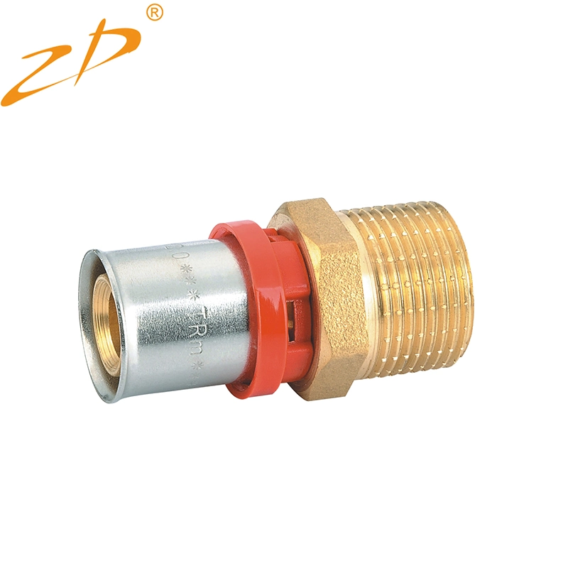 Pex Brass Fittings for Piping System Connections Copper Body Pex Tee Brass Crimp Fittings
