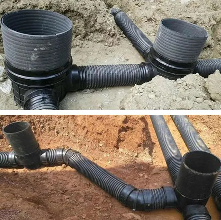 HDPE 45 &deg; Elbow Integrated Multiple Corrugated Pipe Accessories