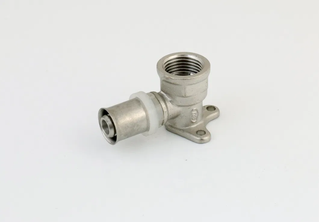 Pex Multilayer Pipe Press Fitting Nickelplating Straight Female Connector