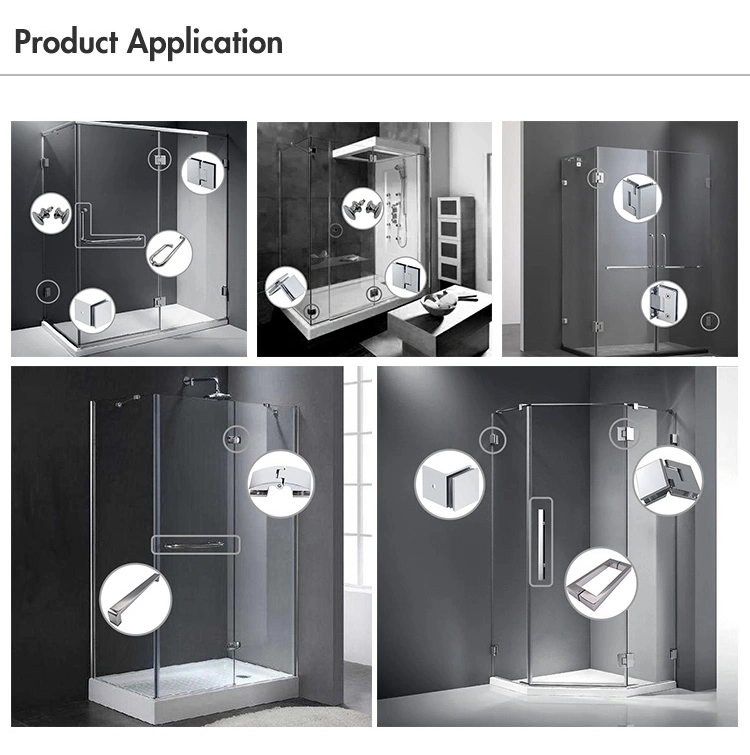 Frameless Shower Enclosure Sr-014-90 with Sliding Sleeve Sk-003