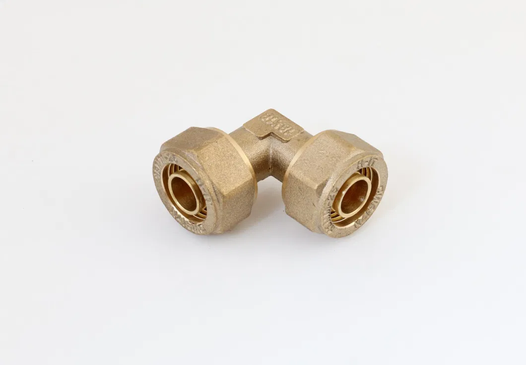 Wallplate Elbow Brass Compression Fittings for Copper Tube