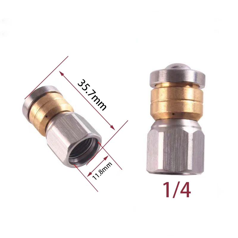 High Pressure Washer Parts Brass 1/4 Threaded Quick Connector Coupling Water Copper Pipe Fittings