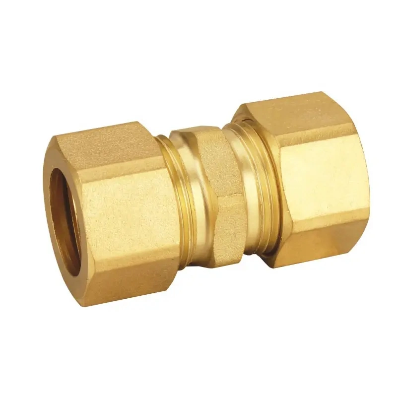 Brass Compression Male Tee Fitting Connector for Copper Pipe