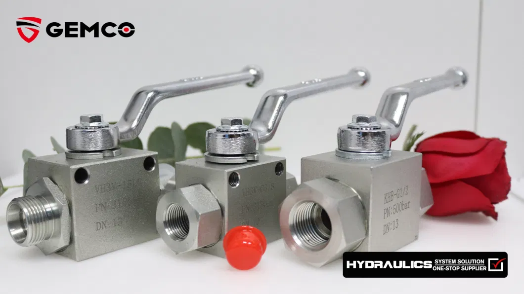 Stainless Steel Ball Valve / NPT3/8 Steel High Pressure Ball Valve / BSP1/4 Brass Hydraulic Valve / PN500/300Bar Female Ball Valve / DIN-ISO1219 Valve