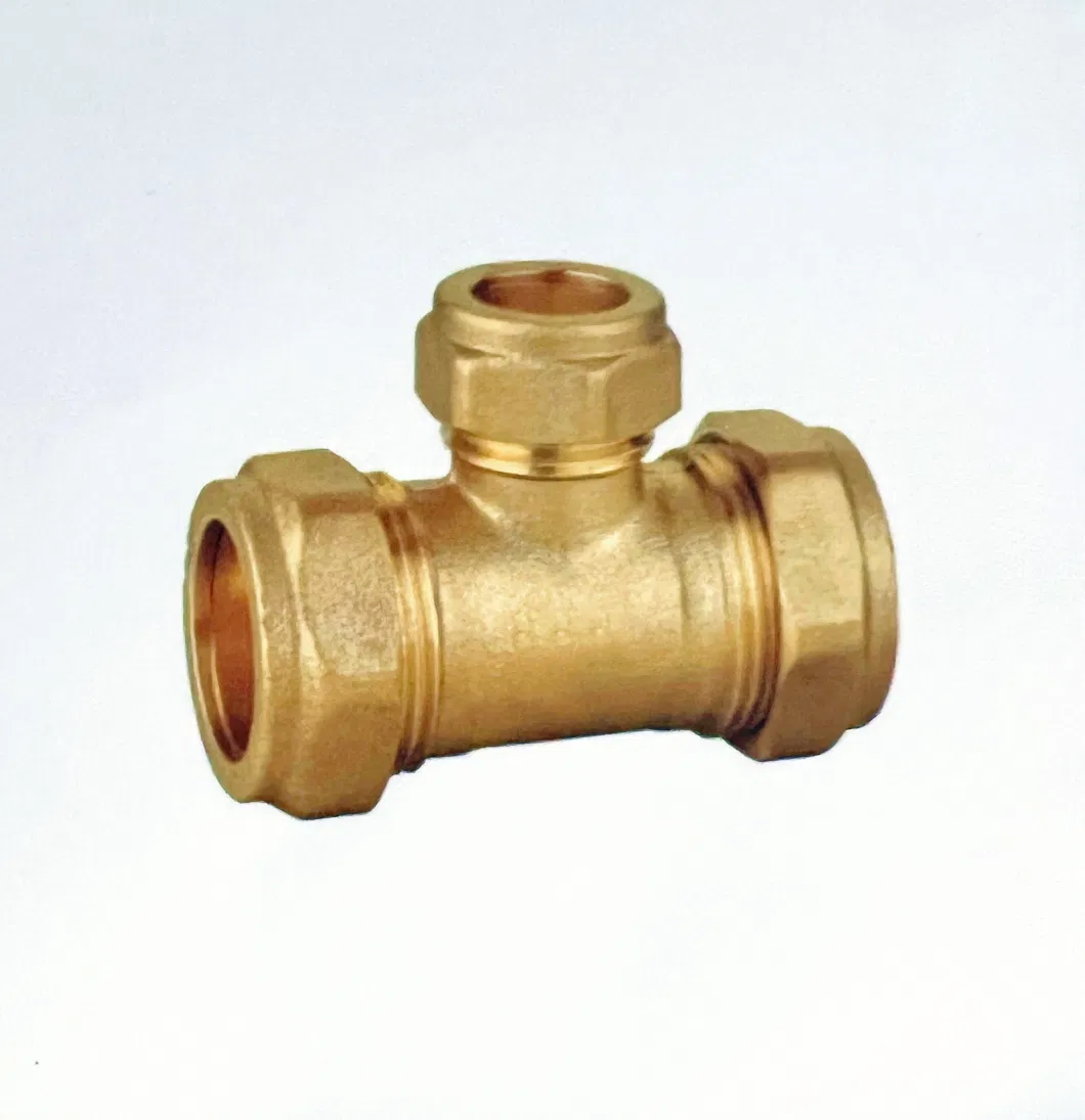 Brass Coupling Plumbing Pipe Fittings Brass Screw Compression Fittings for Copper Pipe