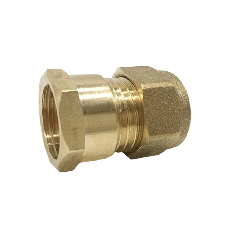 OEM&ODM Quality Brass Forged Strainght Compression Coupling Pipe Fitting