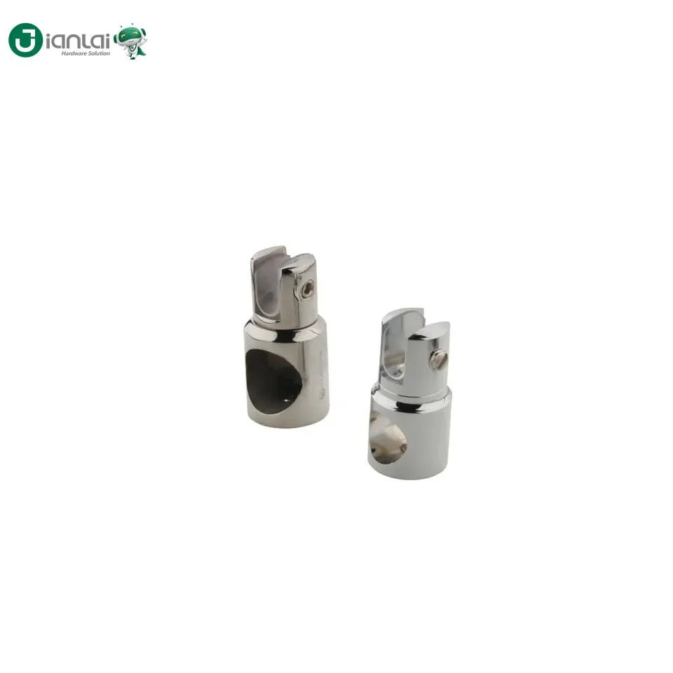 Stainless Steel Shower Hardware Pipe Connector Bathroom Glass Door Fittings