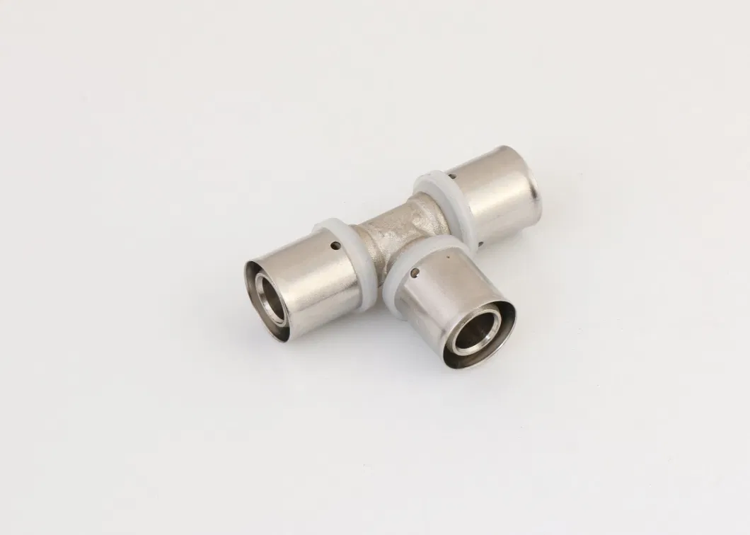 Pex Multilayer Pipe Press Fitting Nickelplating Straight Female Connector