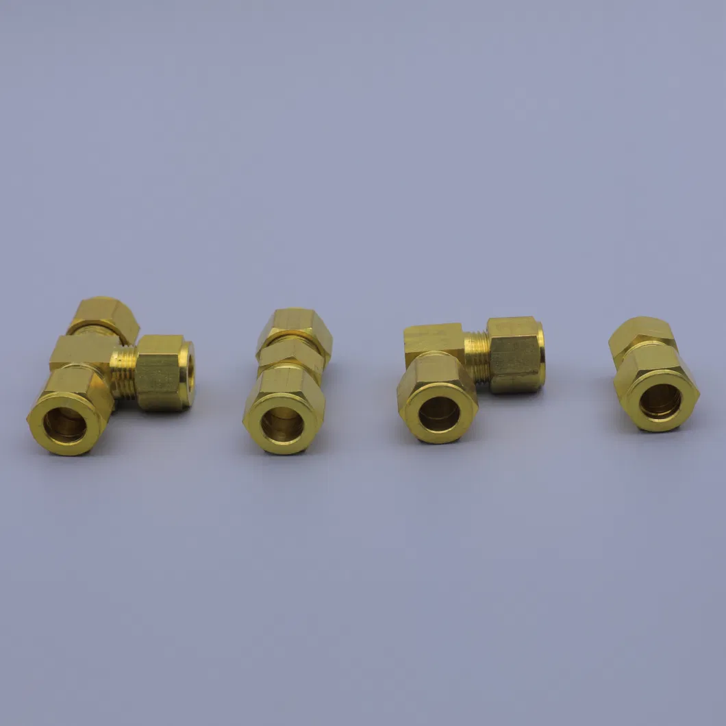 Brass Compression Connector for 3/8 PE Tube