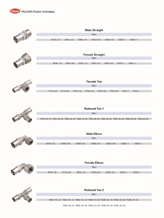 Pex Multilayer Pipe and Fittings