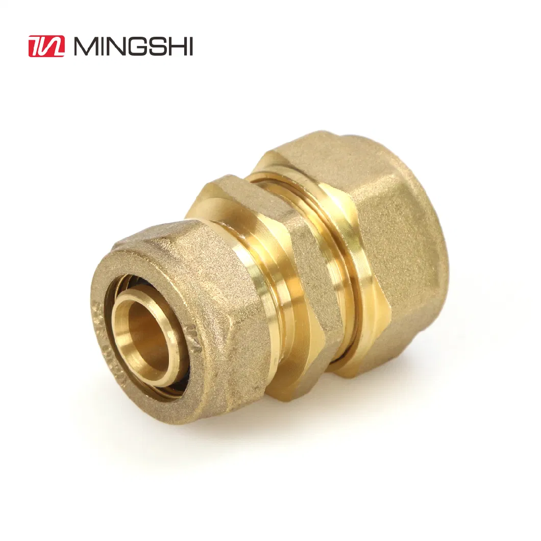 Cw617/Hpb58-2 Brass Copper Connector/Brass Compression Fittings/Plumbing Fitting/Copper Fitting/Water Fitting/Coupling with CE/Acs/Skz/Aenor