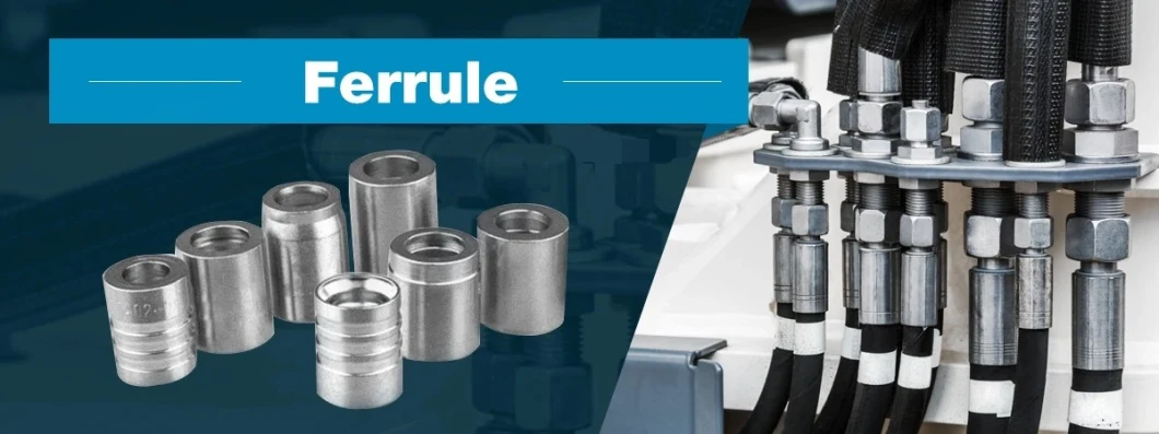 Nickel Coated Brass Material Bite Type Pneumatic Tube Air Connectors Ferrule Fitting