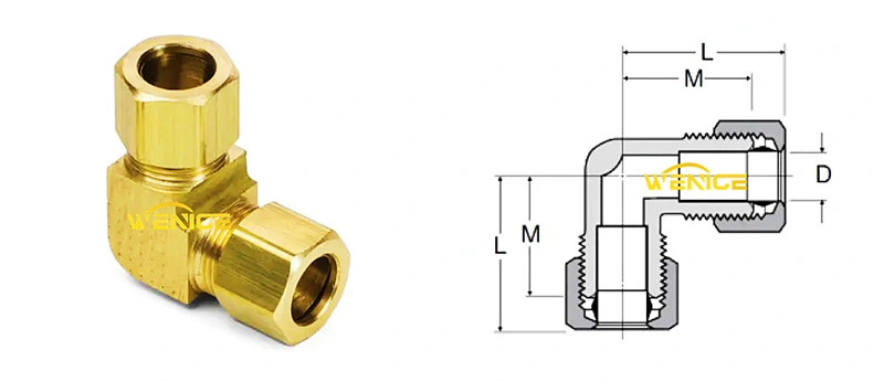 Brass Male Union Elbow Brass Compression Union Elbow Brass Compression Union Fittings