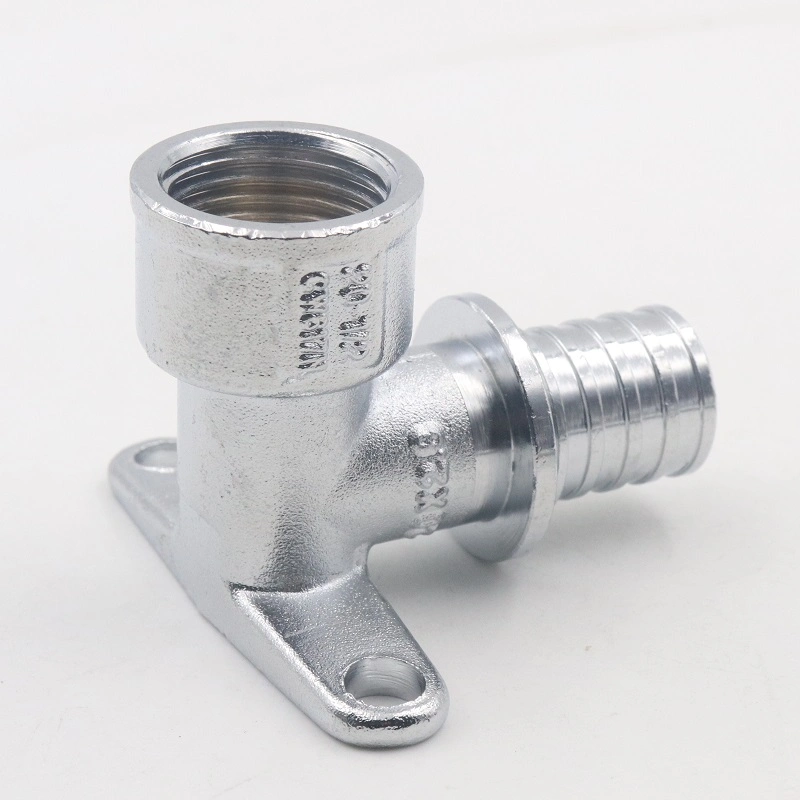Wallplate Copper Press Fitting for Water Female Elbow-Slidding Pex Pipe Fitting
