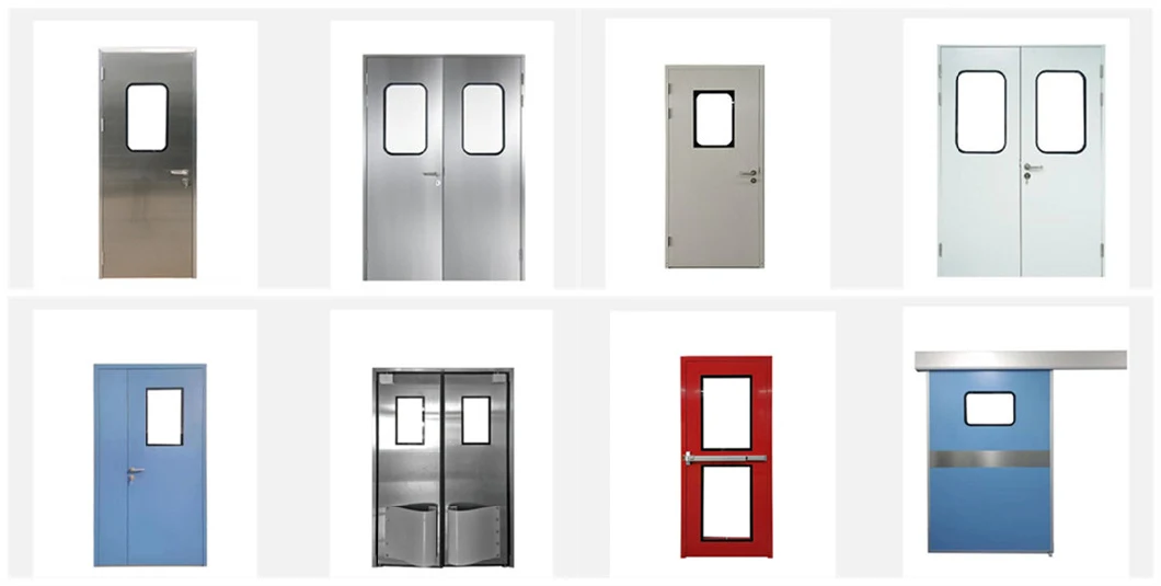 Clean Room Airtight Aluminum Frame Door Single Medical Door for Hospital or Lab