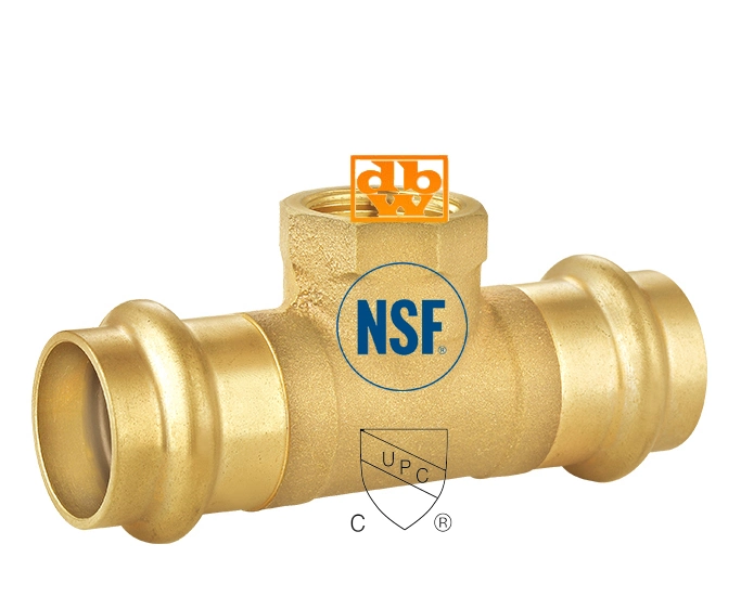 Cast Brass Fittings Press Adaptor Male NPT X Press