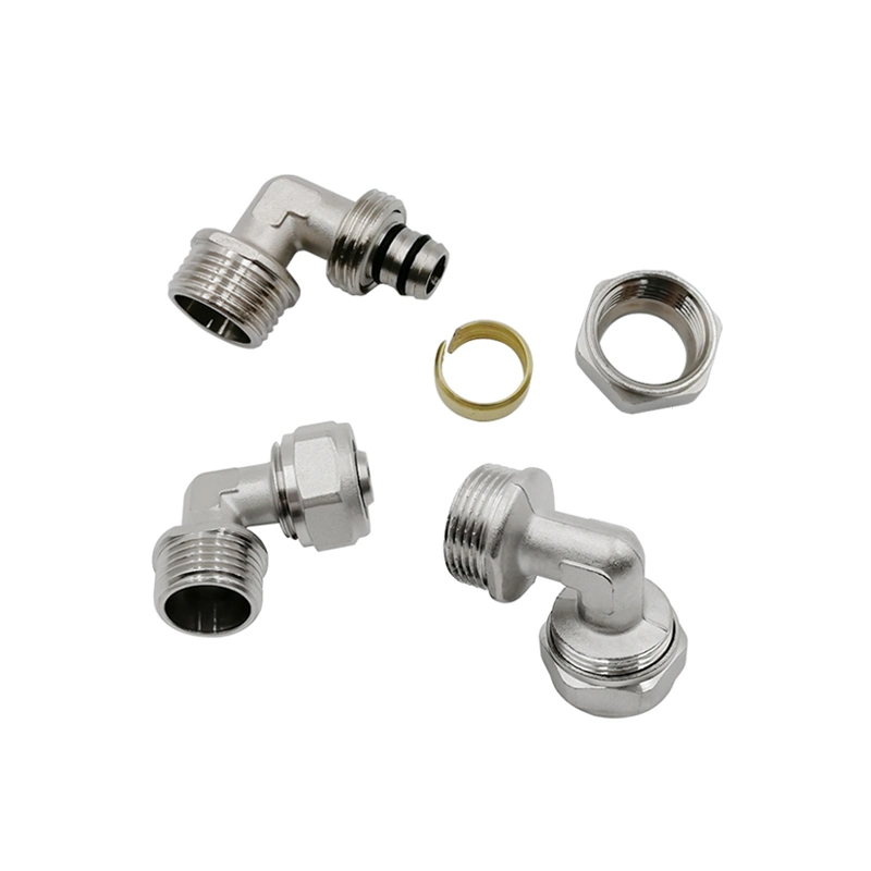 Thread Connector Brass Compression Fittings Brass Fittings Straight Coupling for Water and Gas