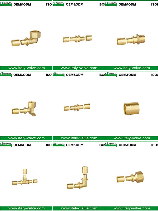 Wallplate Copper Press Fitting for Water Female Elbow-Slidding Pex Pipe Fitting
