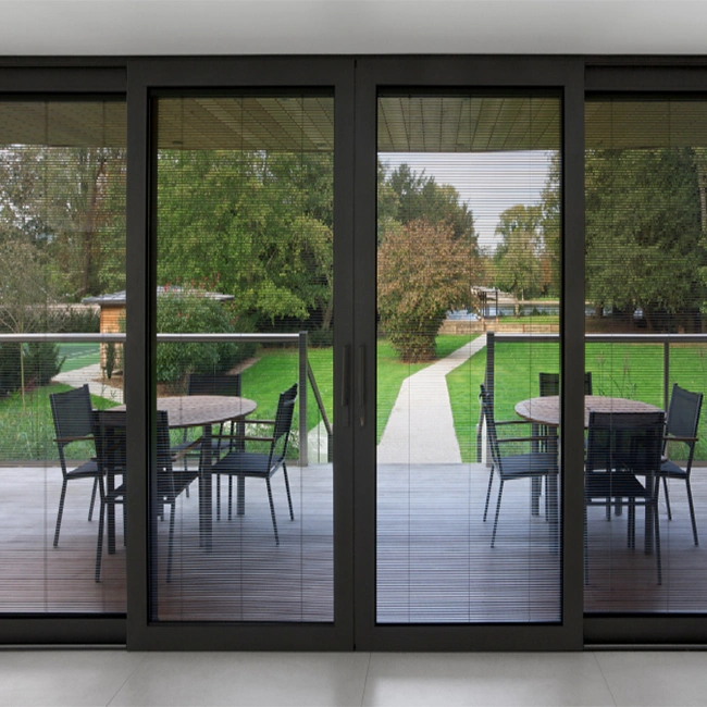 Modern Aluminium Profile Make Doors Windows Folding Door Warehouse