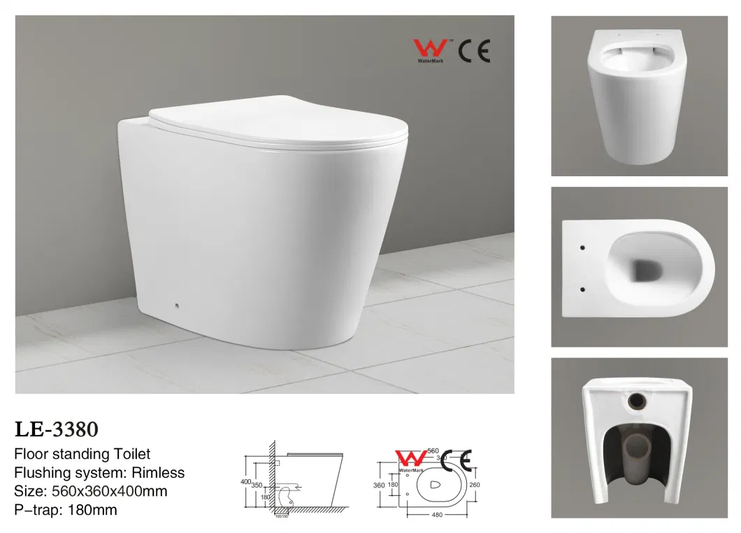 Sanitary Ware Green Furniture Toilet Bowl Accessories Ceramic 3381-Lm