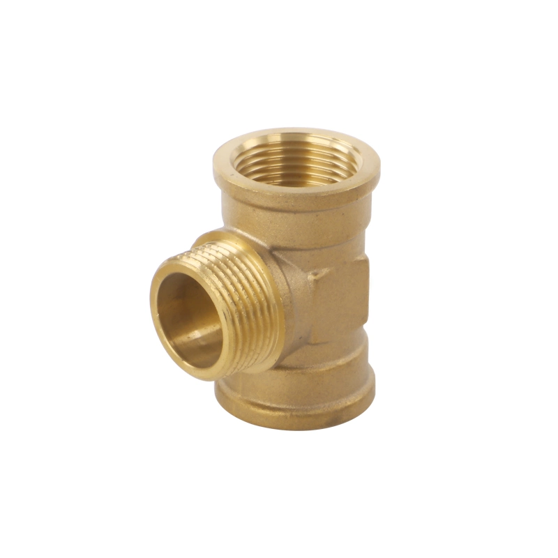 Brass Compression Tee Equal Tee 22mm Pex Fittings Brass Compression Fitting for Plumbing