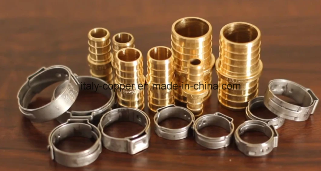 Lead Free Brass Pex Crimp Fittings Pex Sliding Sleeve Brass Male Adapter