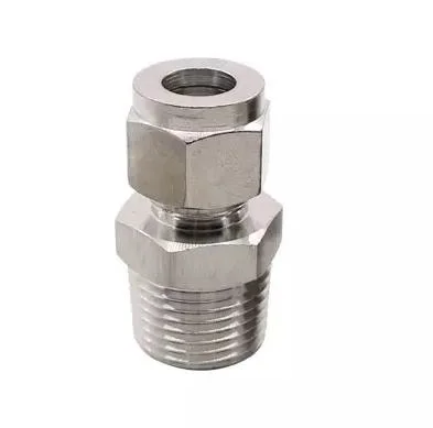 NPT Stainless Steel Tube Fitting Inoxidable Union Instrument Male Connector Compression Fitting