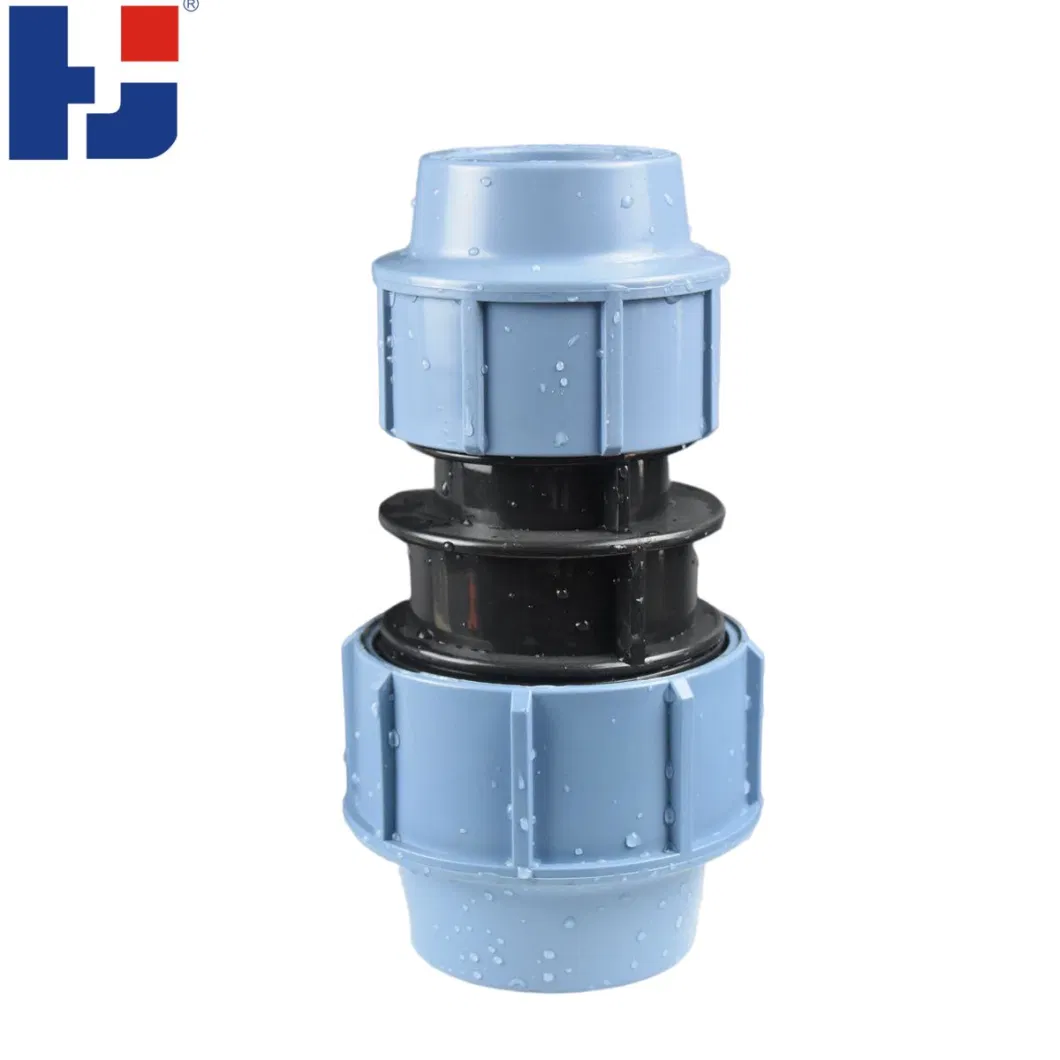 HJ Manufacture Water Supply Irrigation System PP Compression Fittings Reducing Coupling Pn10 Pn16 PP Pipe Fittings