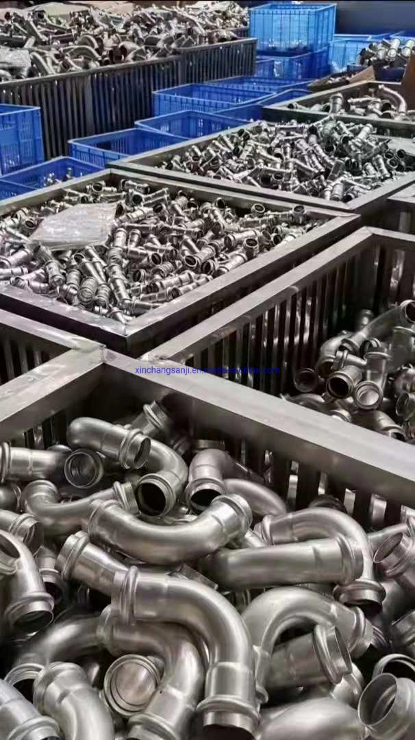 Stainless Steel Straight Cross Sanitary Press Fittings