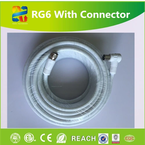 Frg6 F Type Compression Connector of Nickle-Plated Brass Material Factory Price